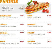 Pizza Crousty menu