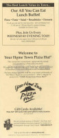 Al's Pizza menu