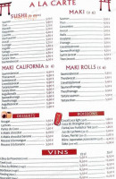Le Torii menu