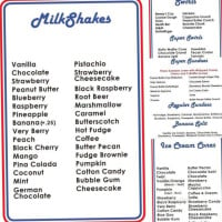 Dairy Queen menu