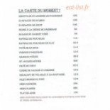 L'Appart Cardápio