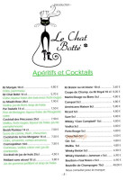 Le Chat Botte menu