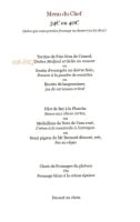 Les Terrasses De Corton menu