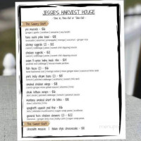 Jessie's Harvest House menu