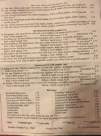 Wasana's menu