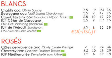 La Maison Bistrot menu