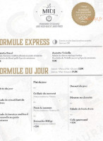 La Côte Et L'arête menu