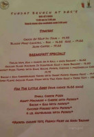 Docs Pizza Steak menu