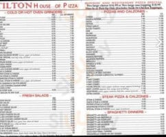Tilton House Of Pizza menu