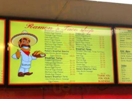 Ramon's Taco Shop menu