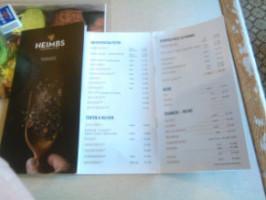 Cafe Schreier menu