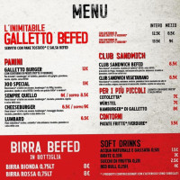 Befed Brew Pub Sacile menu