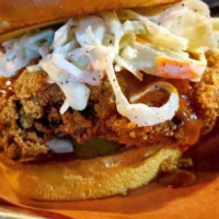 Roc Style Chicken Burger food