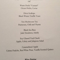 Jean-Georges menu