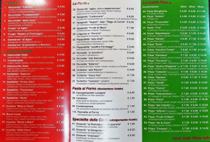 Pizzeria Salerno menu