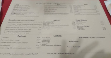 E’ Croin menu