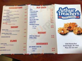 Arthur Treacher's Fish Chips menu