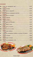 Le Pavillon de Ballancourt menu