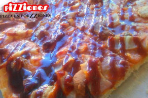 Pizziones Pizza En Porzziones food