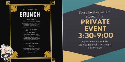 Bourbon Bean Handshake Society menu