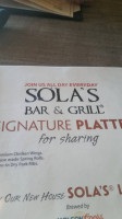 Sola's Bar & Grill food