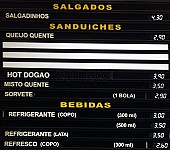 Lojas Americanas Café menu