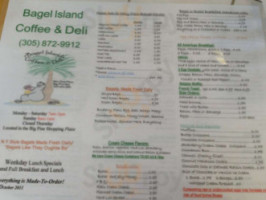 Bagel Island Deli menu