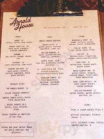 The Arnold House menu