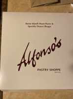 Alfonso's Pastry Shoppe menu