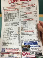 Clarence's Steak & Seafood House menu