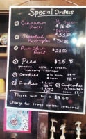 Kaffe Sol menu