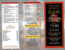 Tung Sing Chinese, Blarney menu