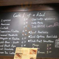 Cafe 1 Of A Kind menu