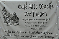 Cafe Alte Wache menu