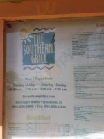 The Southern Grill menu