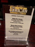 The Caravan Comedy Club menu