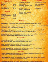 Maria's Mexican Kitchen menu