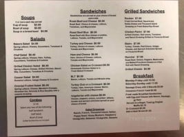 Bread-n-brew menu