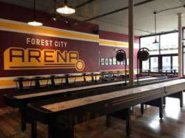 Forest City Shuffleboard Arena And outside