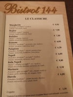 Bistrot 144 menu