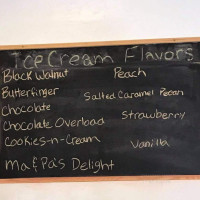 Ma Pa's Homemade Ice Cream menu