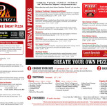 Farrelli's Pizza, Sumner Cardápio