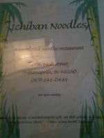 Ichiban Noodles menu