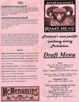 Mcmenamins Rams Head menu