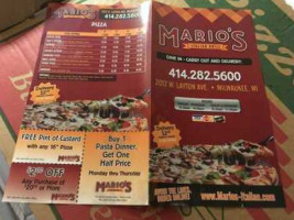 Mario's Italian Grill food