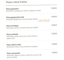 Mapizza menu