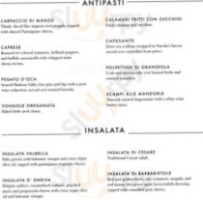 Valbella menu