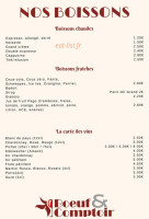 Boeuf Et Comptoir menu
