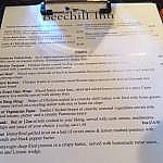 Beechill Inn menu