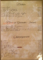 Restaurant la Grande Muraille menu